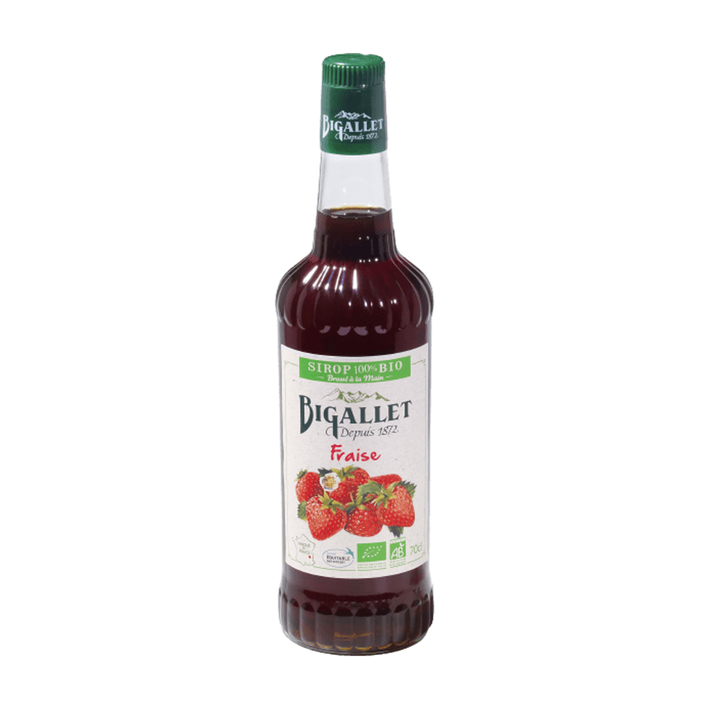 70cl - Sirop de fraise bio (réemploi) - Bigallet