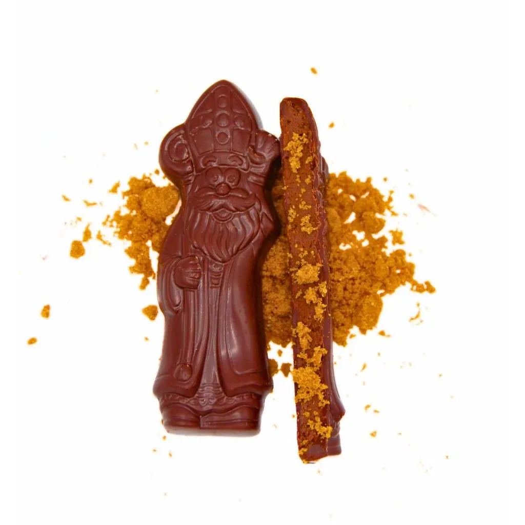 [NAO-N262] 2kg - Figurines de Saint Nicolas Praliné Spéculoos Lait 35% VRAC bio - Nao