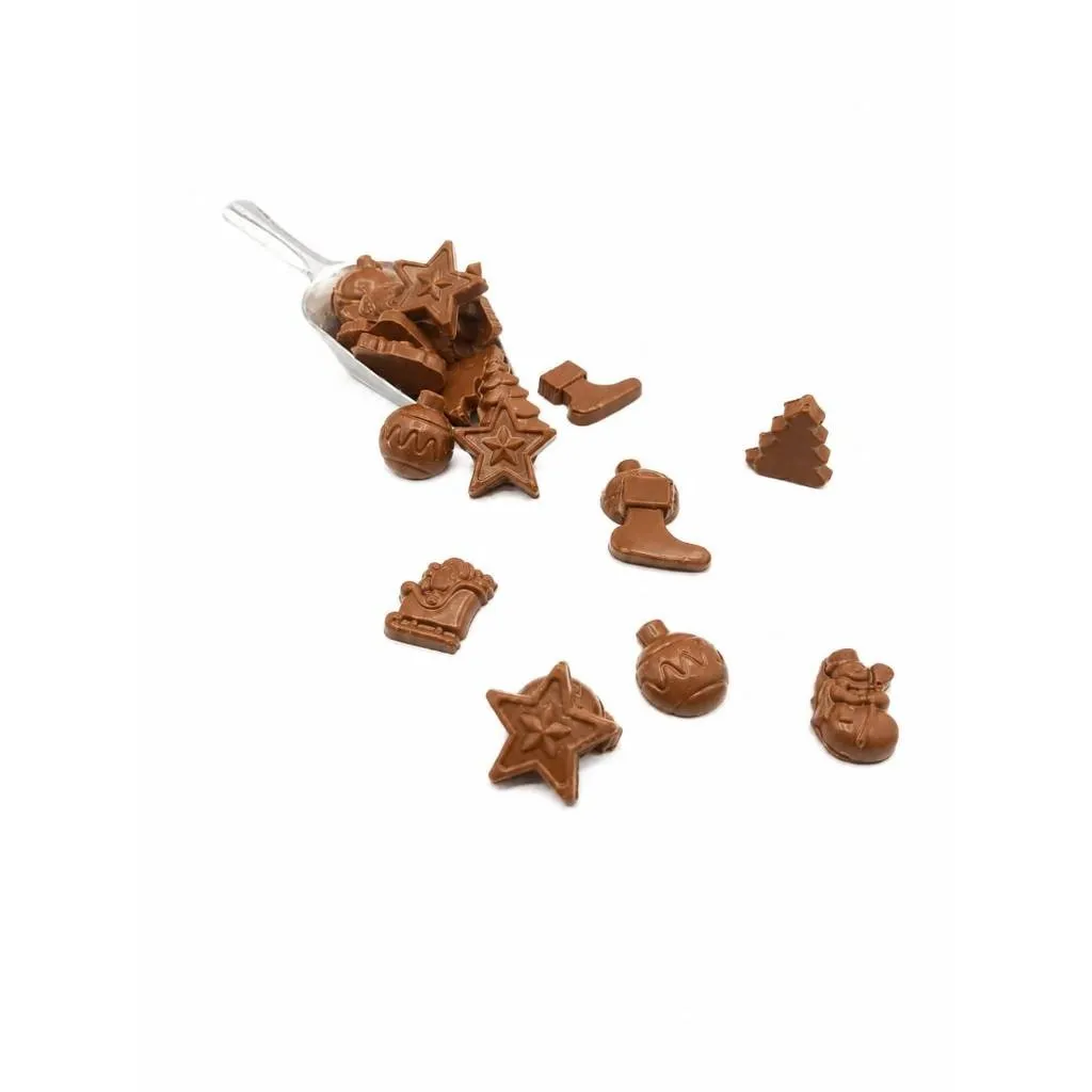 [NAO-N481] 2,5kg - Caraques de Noël chocolat Lait (4-6 gr) bio - Nao