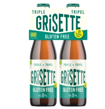 [SF-GRISTRIP33] 33cl - Grisette Triple sans gluten - 8° bio (consigné) - Brasserie Saint Feuillen
