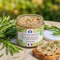 [PAT-LPMBEST90] 90g - Pâté de poulet à l'estragon bio (réemploi) - Les Petites Marmites