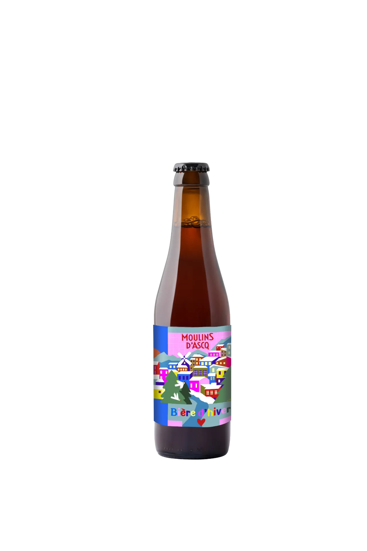 [MA-MAHIVER33] 33cl - Moulins d'Ascq Hiver - 7° bio (réemploi) - Brasserie Moulins d'Ascq