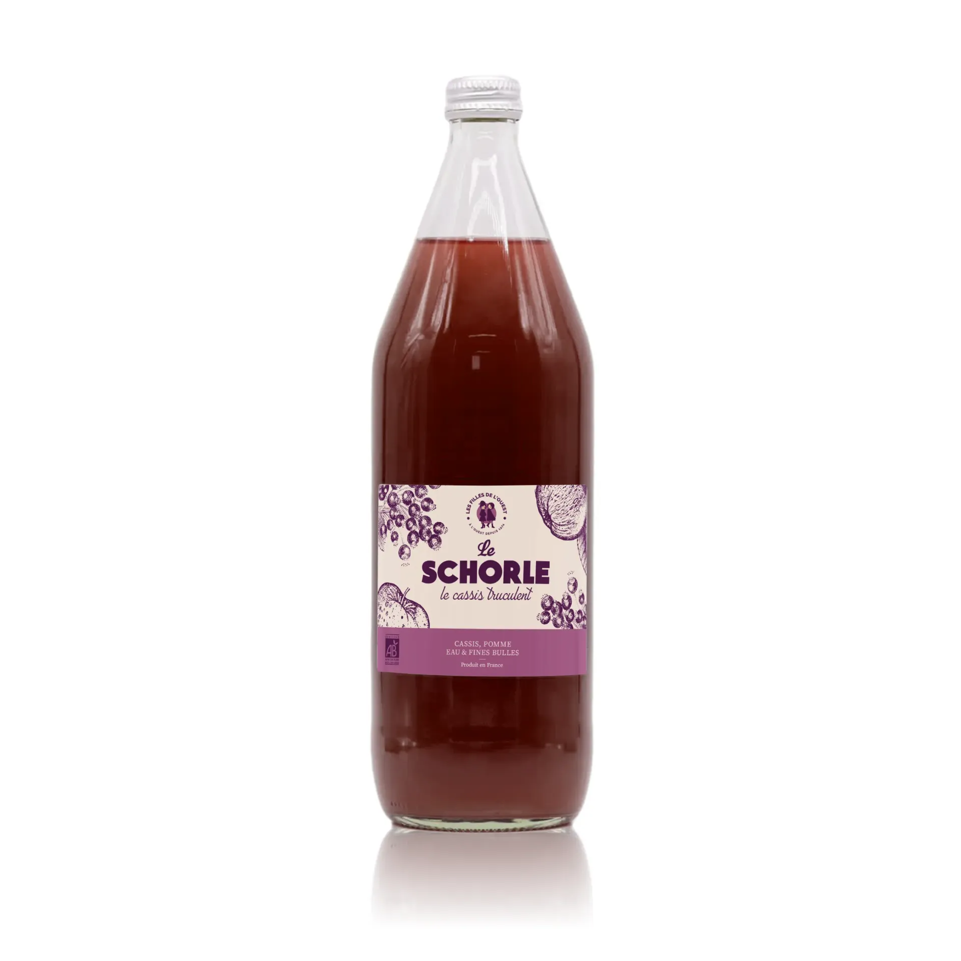1l - Schorlé Cassis Truculent bio - Les Filles de l'Ouest
