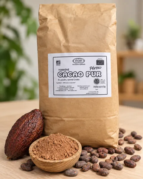 [SD-CACPUR4KG] 4kg - Cacao pur en poudre bio - Saldac