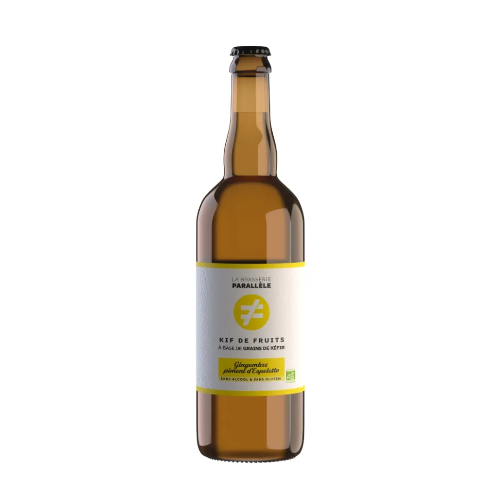 [BP-G275] 75cl - Kéfir de fruits Gingembre-piment d'Espelette bio (réemploi) - La Brasserie Parallèle*