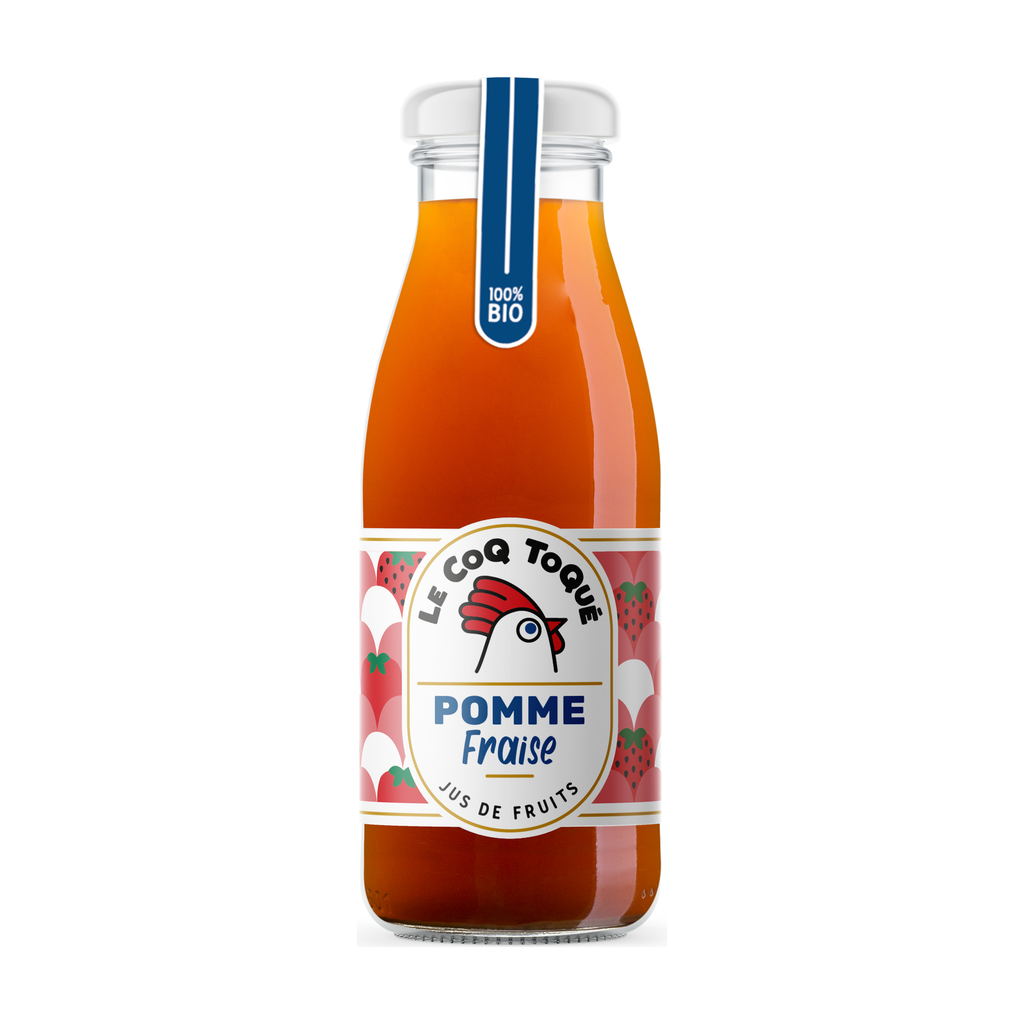 [COC-JFR25] 25cl - Jus de pomme-fraise bio - Le Coq Toqué