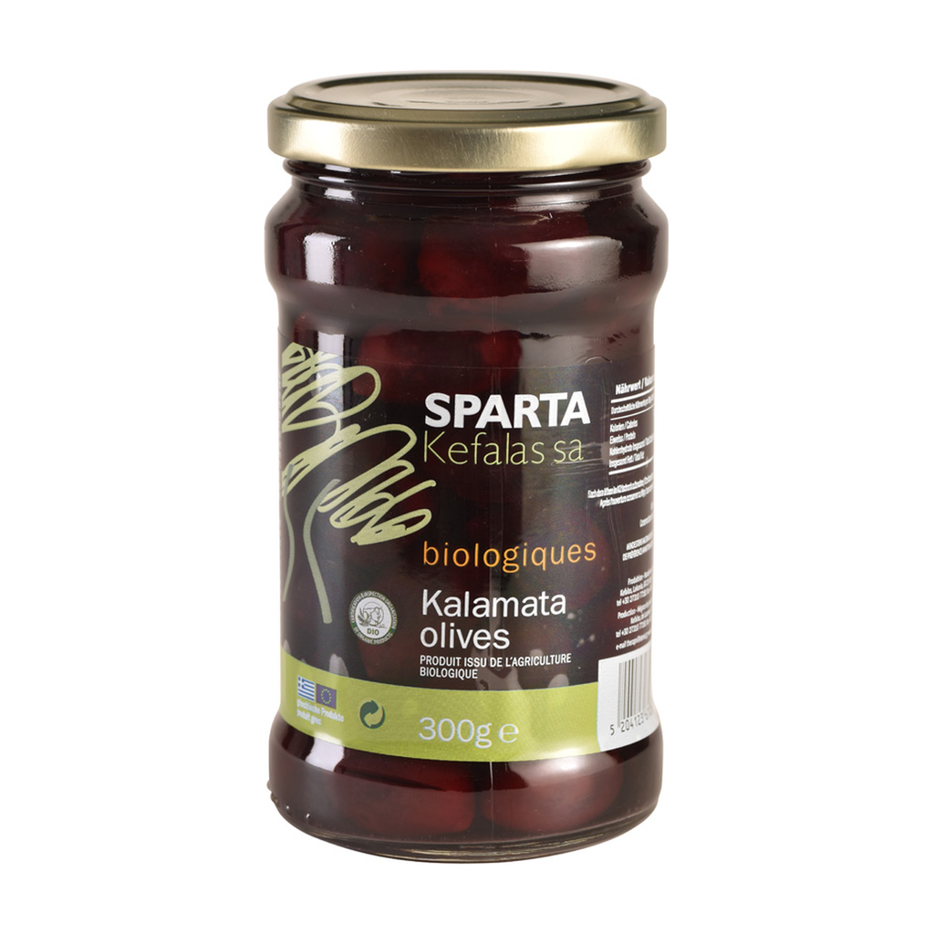 [EP-OLK-ENT300] 300g - Olives Kalamata entières bio - Sparta