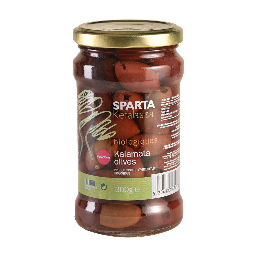 [EP-OLK-DEN300] 300g - Olives Kalamata dénoyautées bio - Sparta