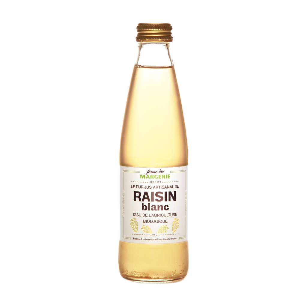 25cl - Jus de Raisin blanc bio - Ferme de Margerie