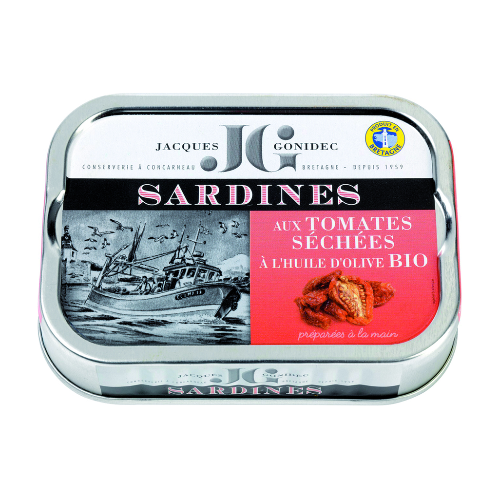 [GD-JGSTS6B] 115g - Sardines aux tomates séchées à l'huile d'olive bio - Gonidec