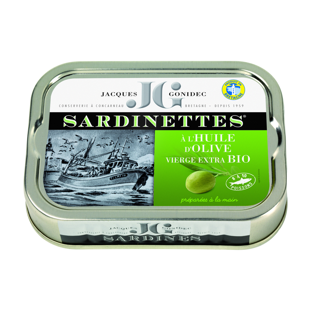 [GD-JGSTEO7B] 100g - Sardinettes à l'huile d'olive bio - Gonidec
