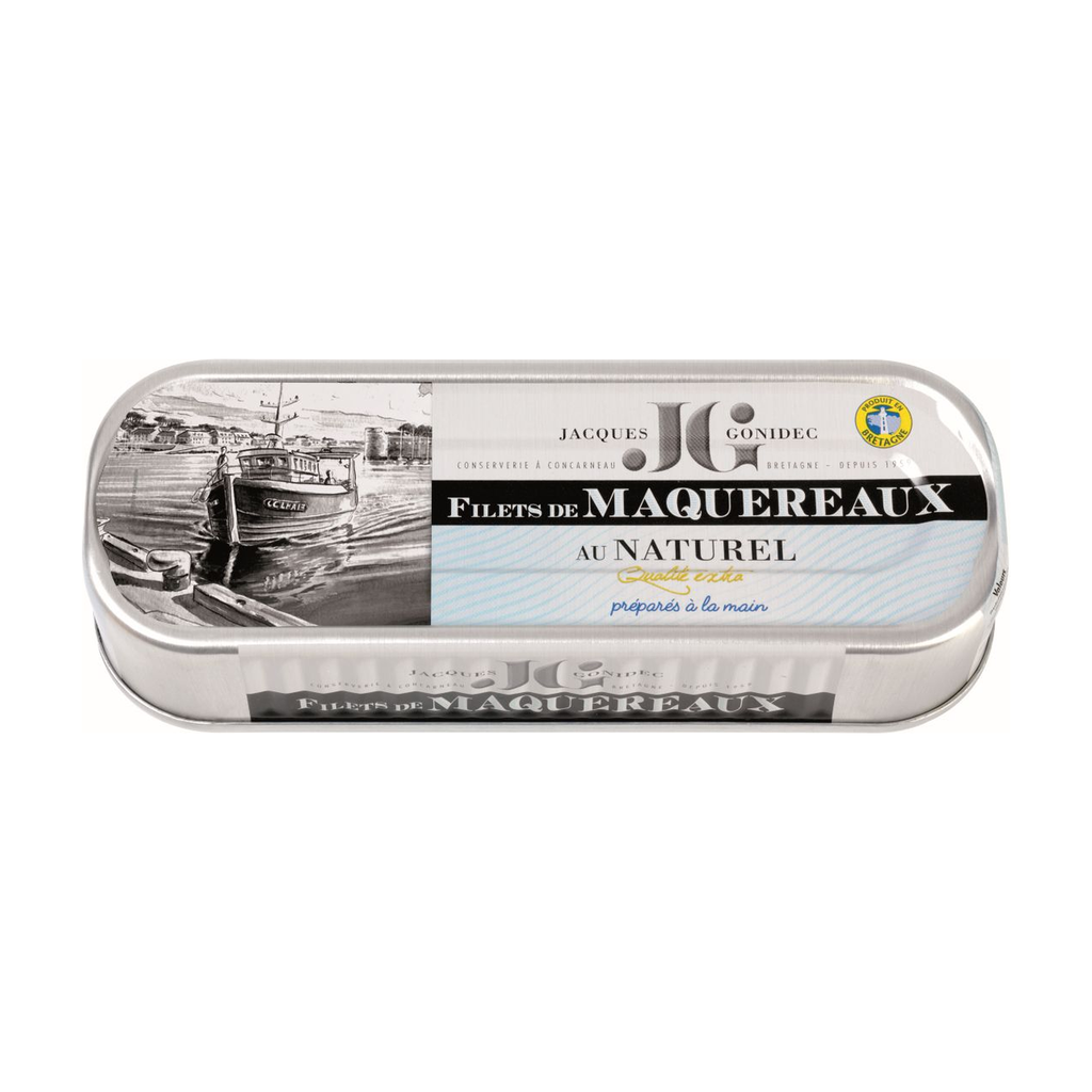 [GD-JGMN4] 169g - Filets de Maquereaux au naturel bio - Gonidec