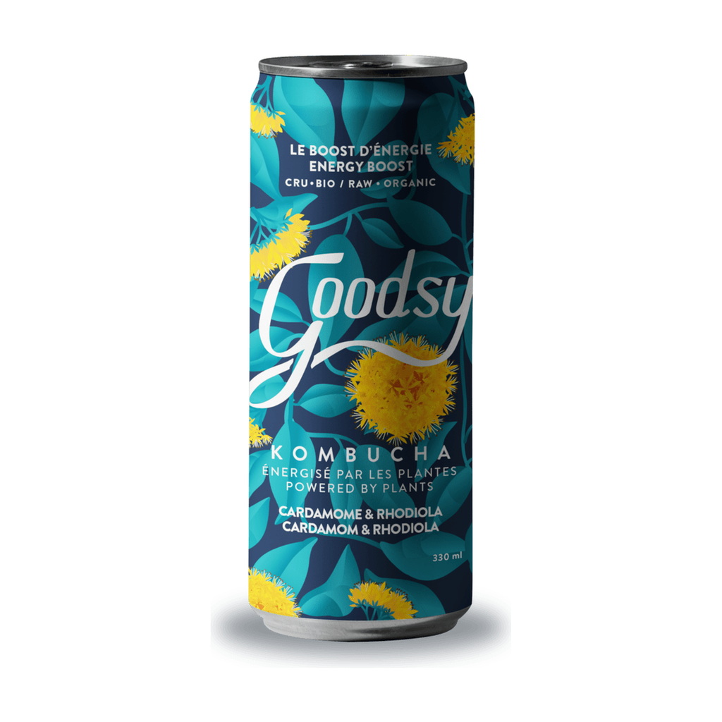 [GK-BOOST33] 33cl - Kombucha Le Boost d'énergie (cardamone et rhodiala) bio - Goodsy Kombuchas