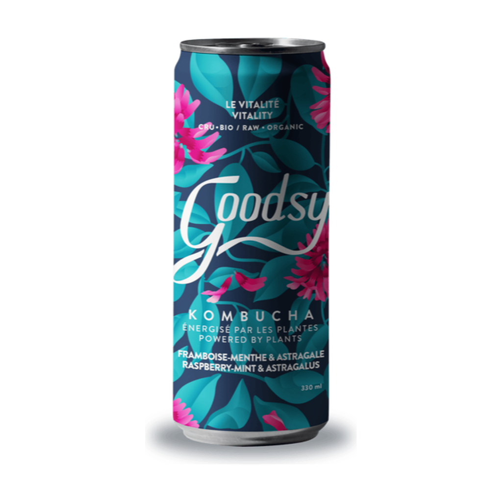 [GK-VITAL33] 33cl - Kombucha Le Vitalité (framboise et menthe astragale) bio - Goodsy Kombuchas