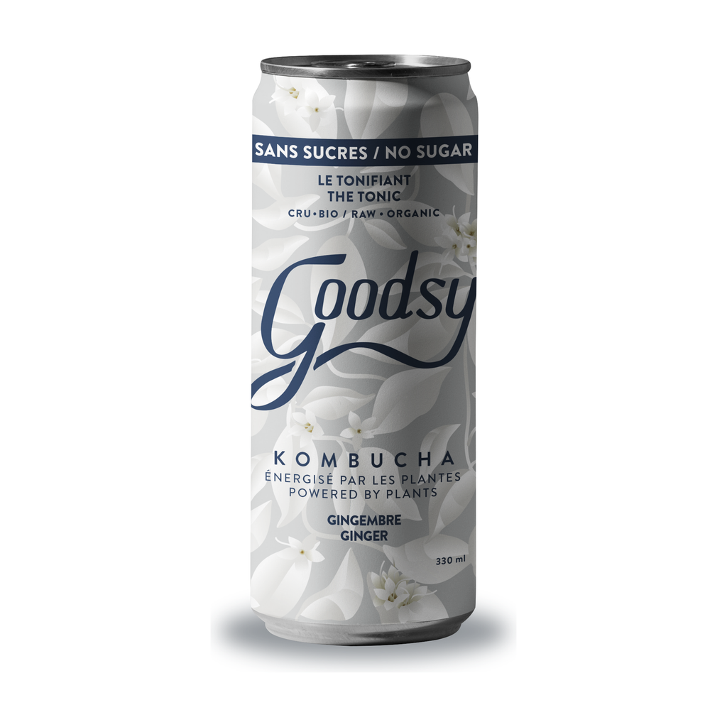 [GK-TON33] 33cl - Kombucha Le Tonifiant (gingembre sans sucre) bio - Goodsy Kombuchas