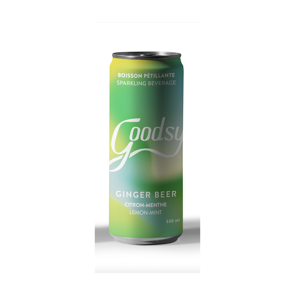 [GK-GBCM333] 33cl - Ginger beer Citron vert et Menthe (conservation au frais) bio - Goodsy Kombuchas
