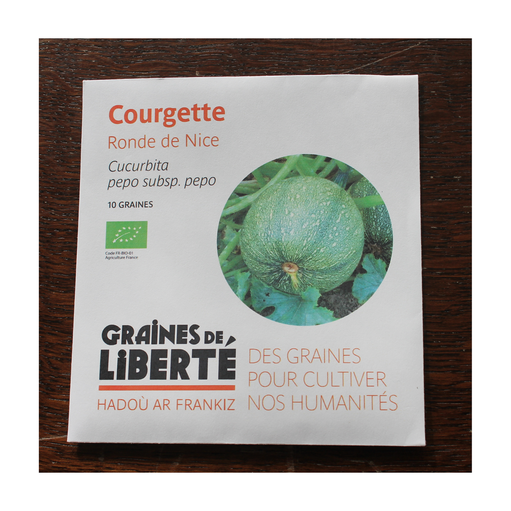 [GL-CGTNIC] Semences Courgette ronde de Nice bio - Graînes de liberté