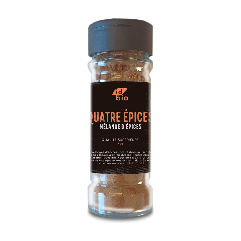 [ID-QUEP40] 40g - Mélange quatre épices bio (consigné) - ID Bio